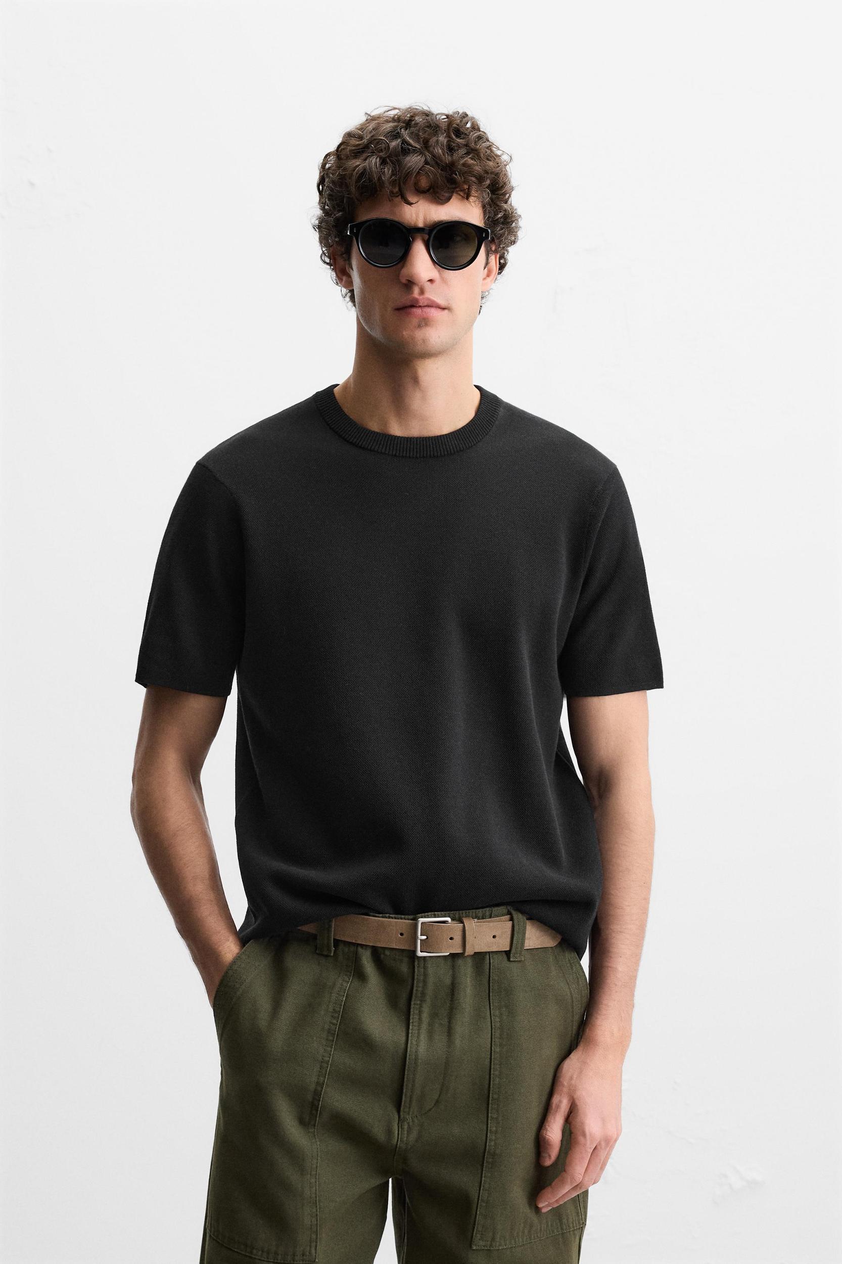 RELAXED FIT KNIT T-SHIRT Product Image
