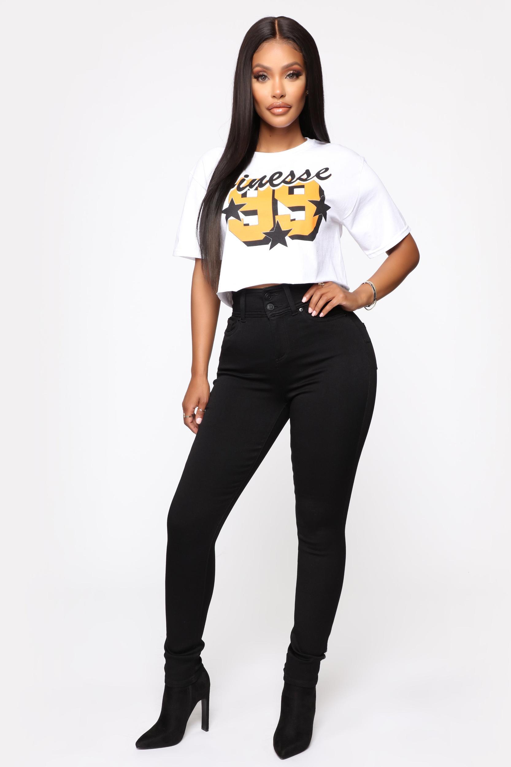 Snatch Me Tight Booty Lifter Skinny Jeans - Black Product Image