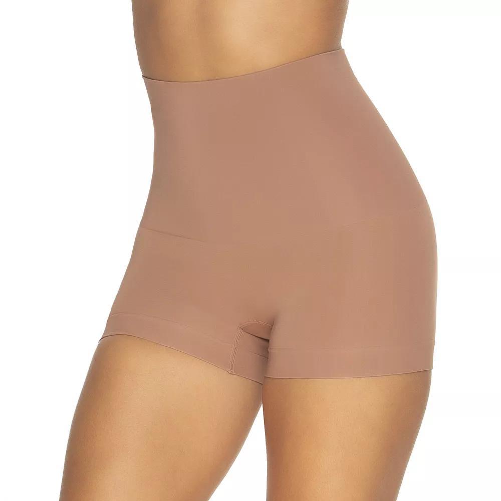 Women's Jezebel Fusion Waist Firm Control Shaping Boyshort 710161, Size: XL, Brown Cca Product Image