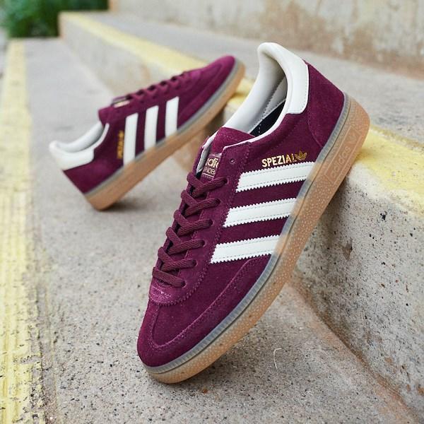 Womens adidas Handball Spezial Athletic Shoe Cream White / Gold Metallic Product Image