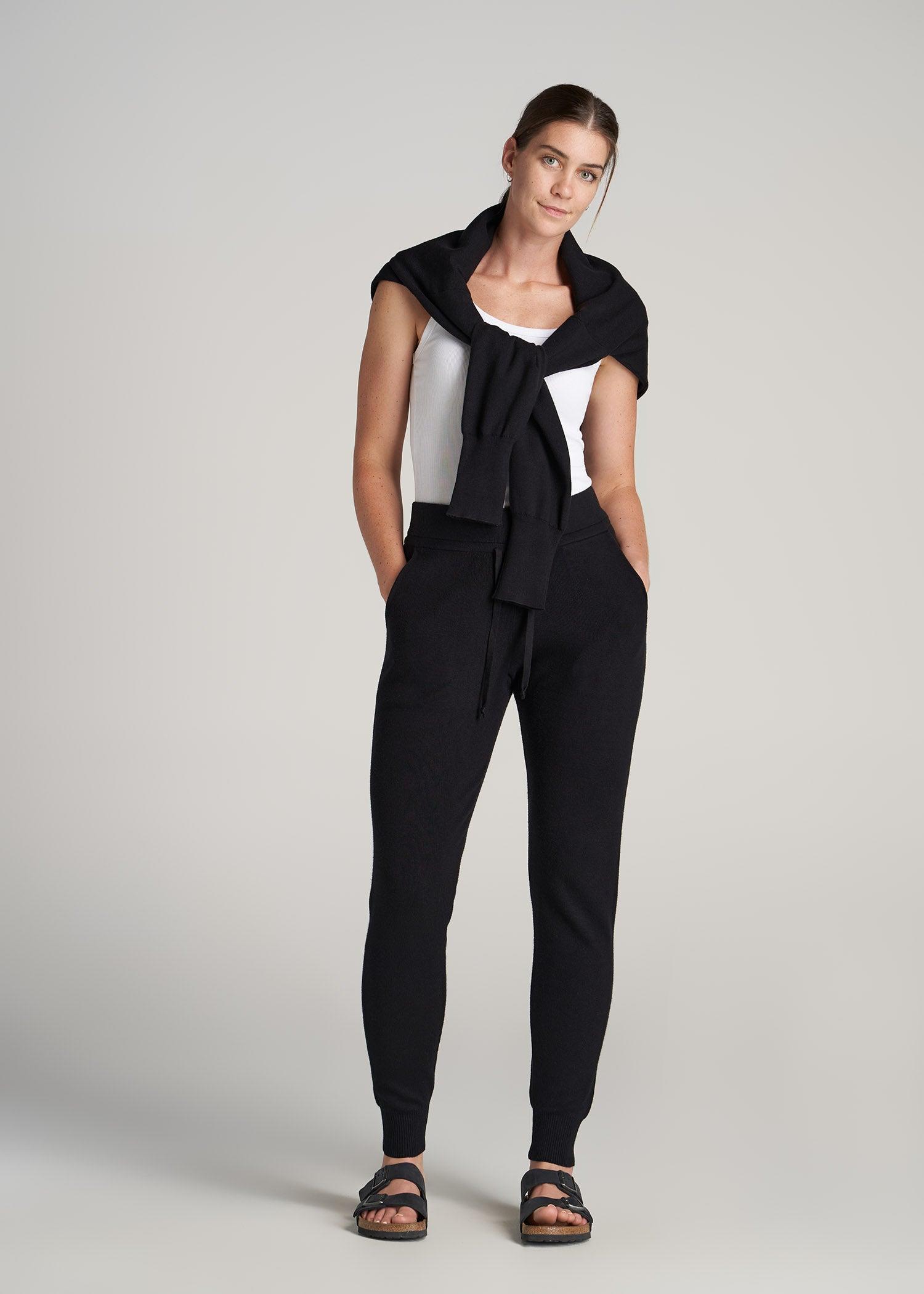 Women's Tall Knit Lounge Jogger in Black Product Image