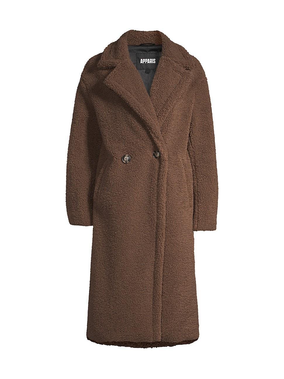 Womens Anoushka Faux Fur Double-Breasted Coat Product Image