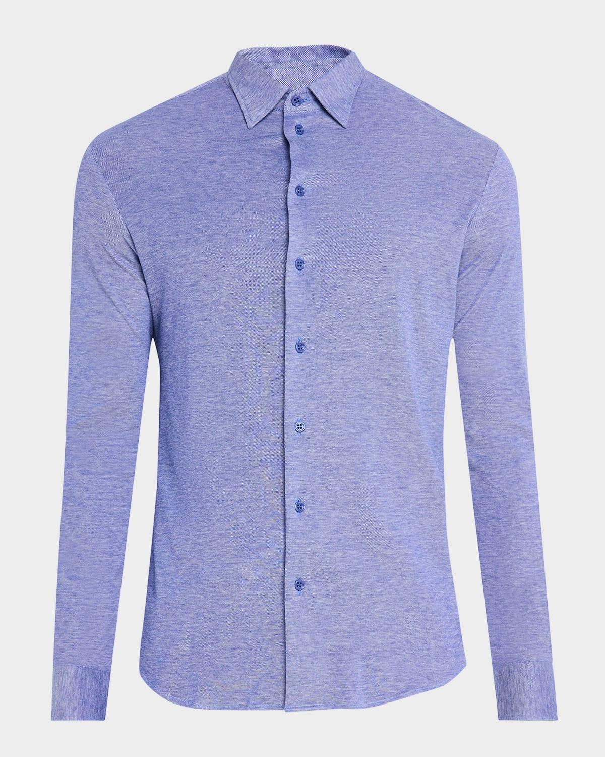 Mens Piqu Cotton Sport Shirt Product Image