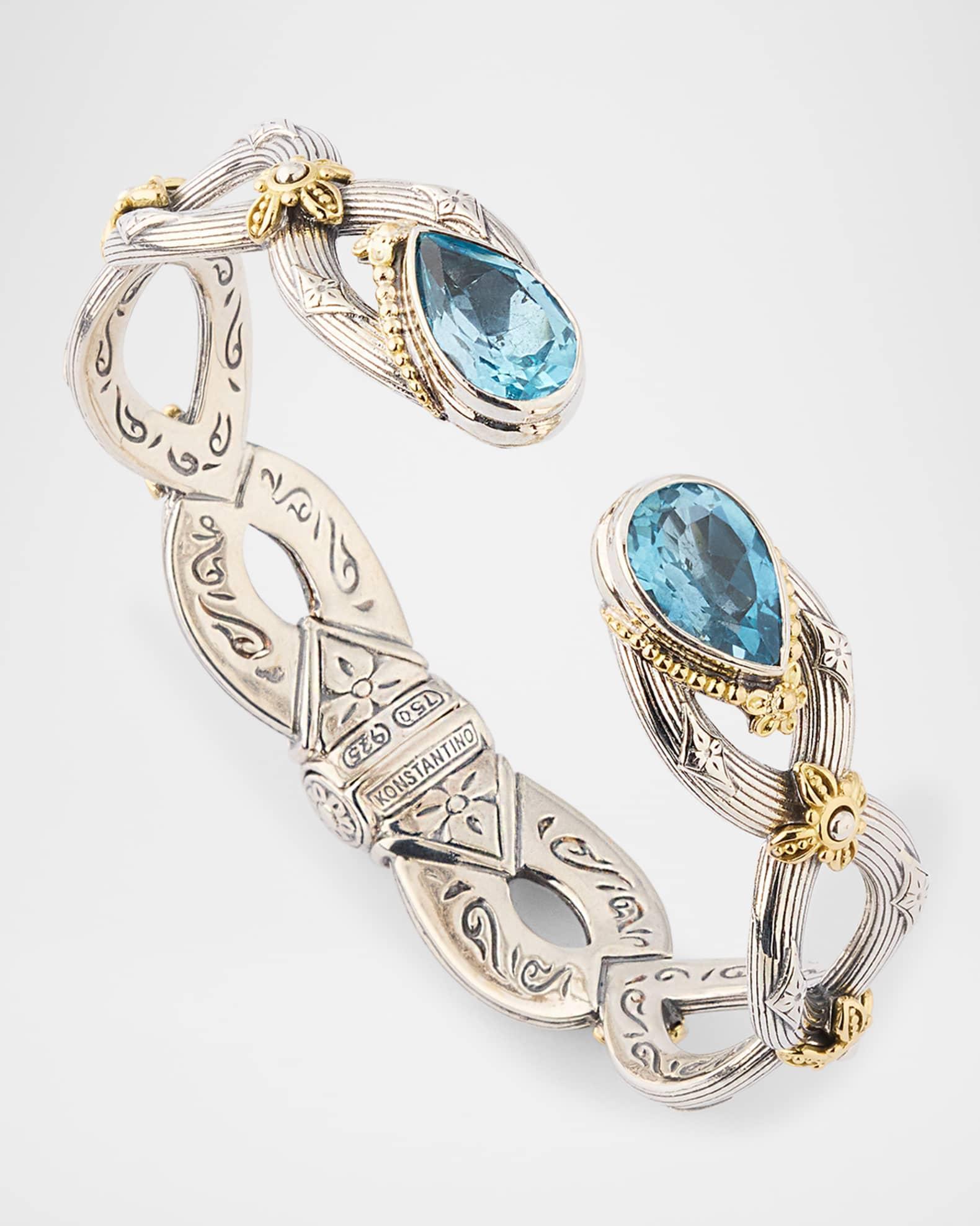 Kyma Sky Blue Topaz Cuff Bracelet Product Image