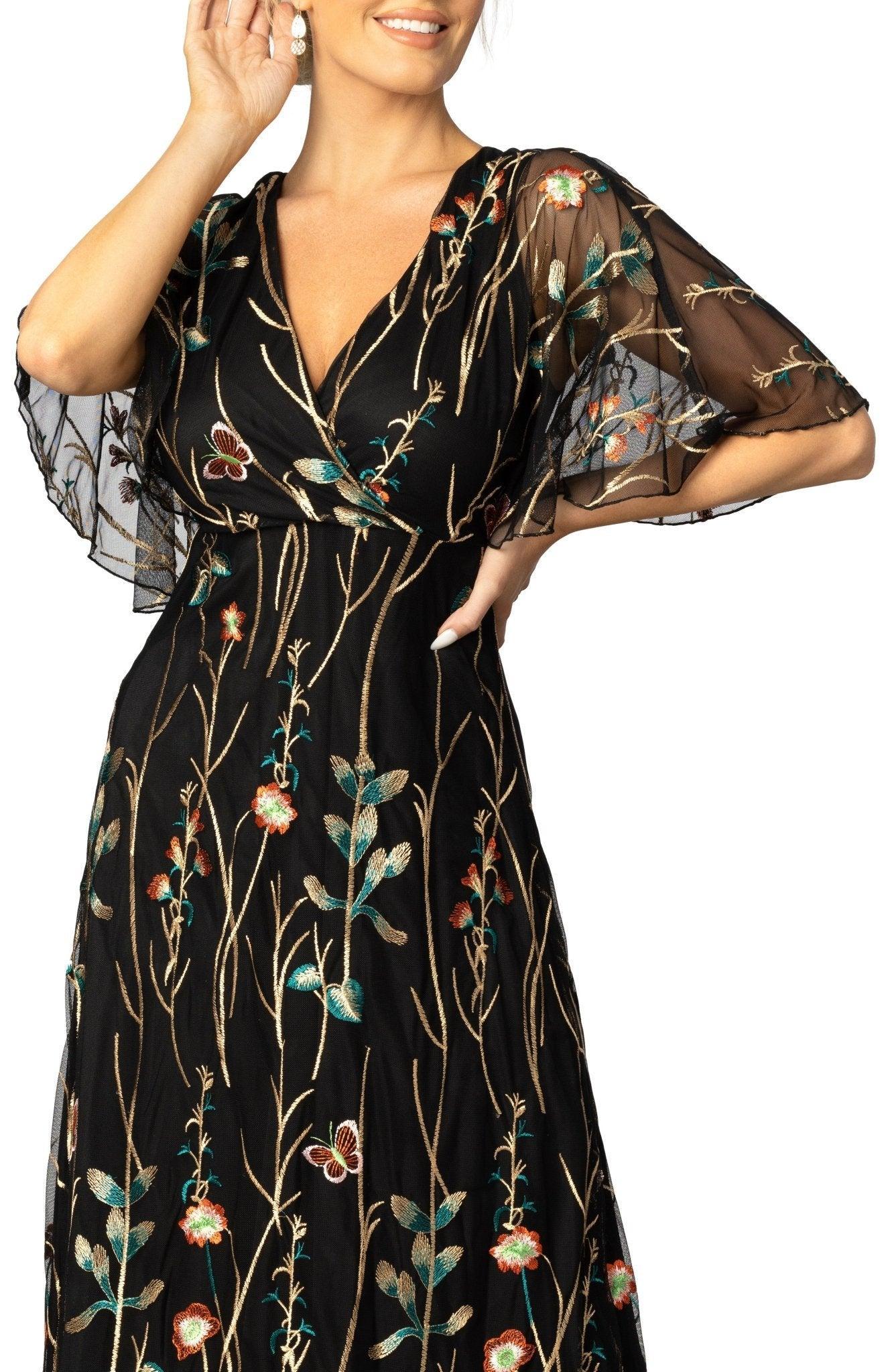Embroidered Elegance Evening Gown Product Image