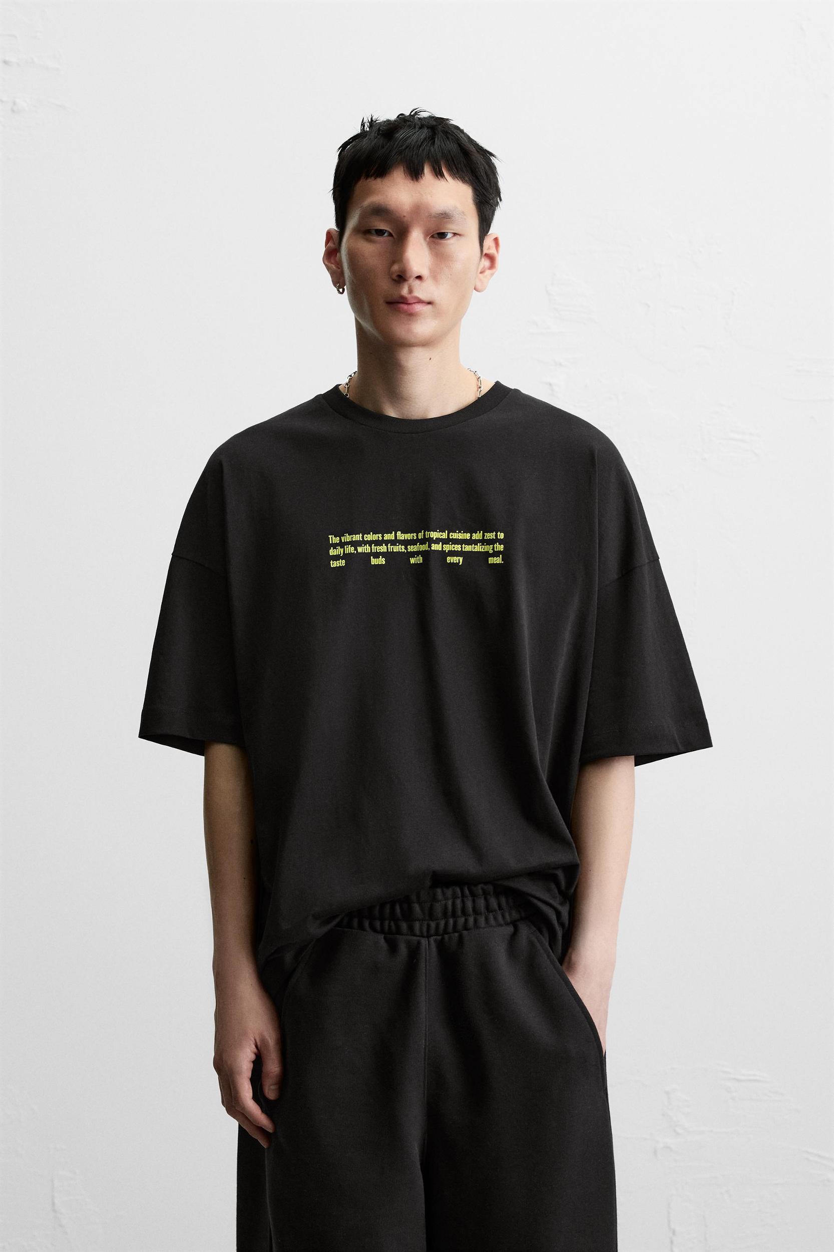 TEXT PRINT T-SHIRT Product Image