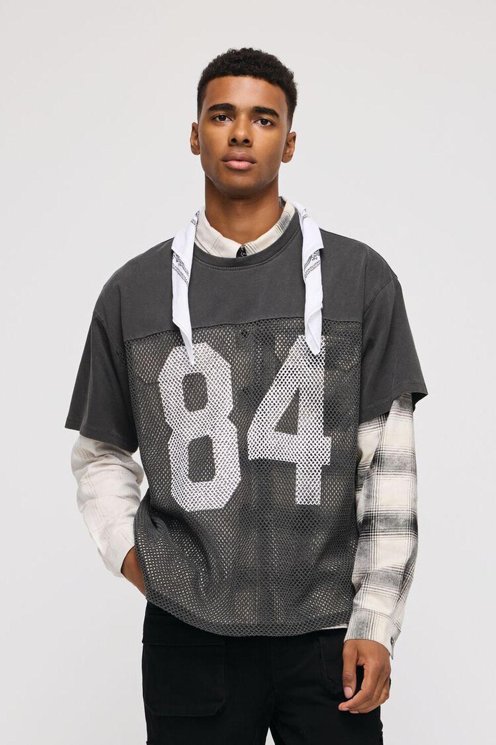 Oversized Mesh 84 Graphic Tee | Forever 21 Product Image