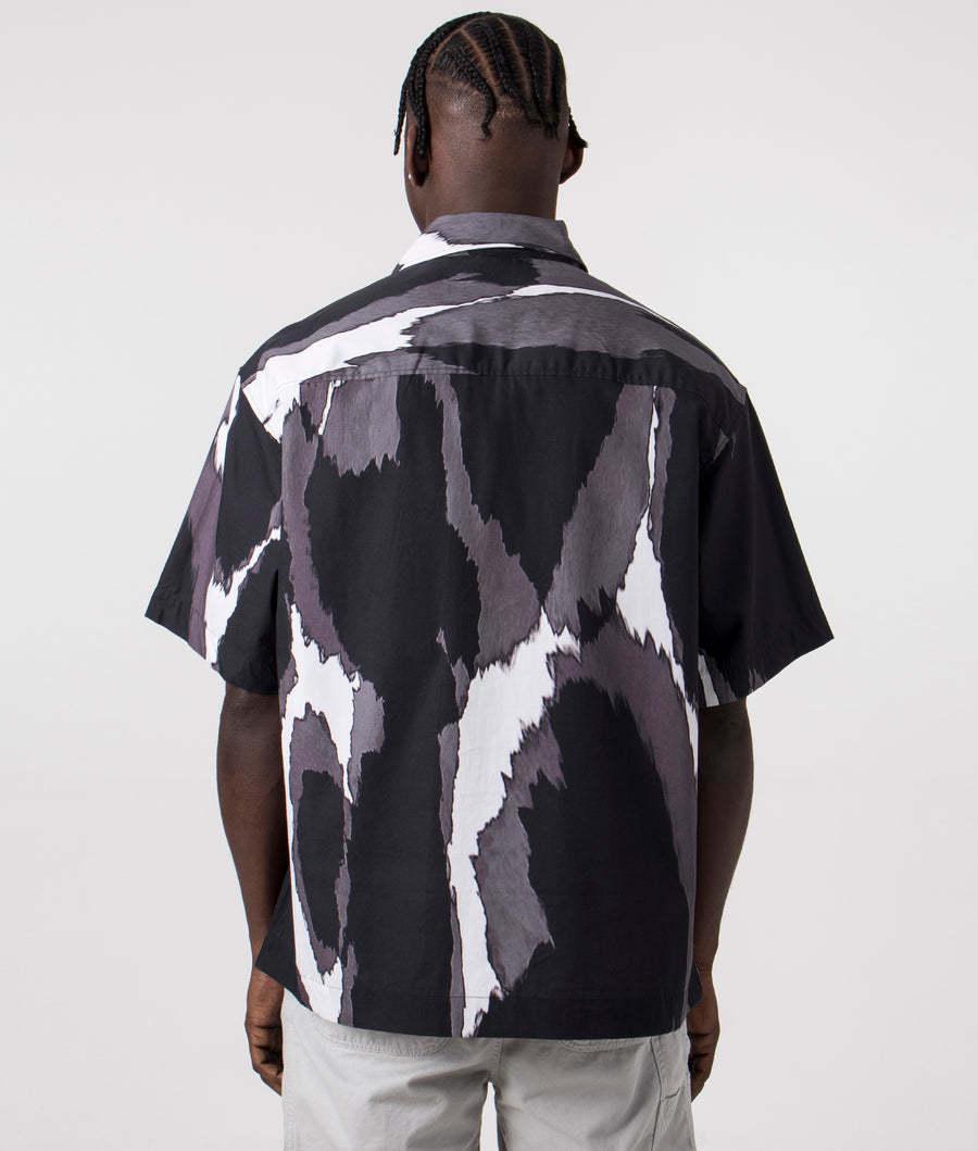 HUGO BOSS Short-sleeved Shirt In Black Product Image