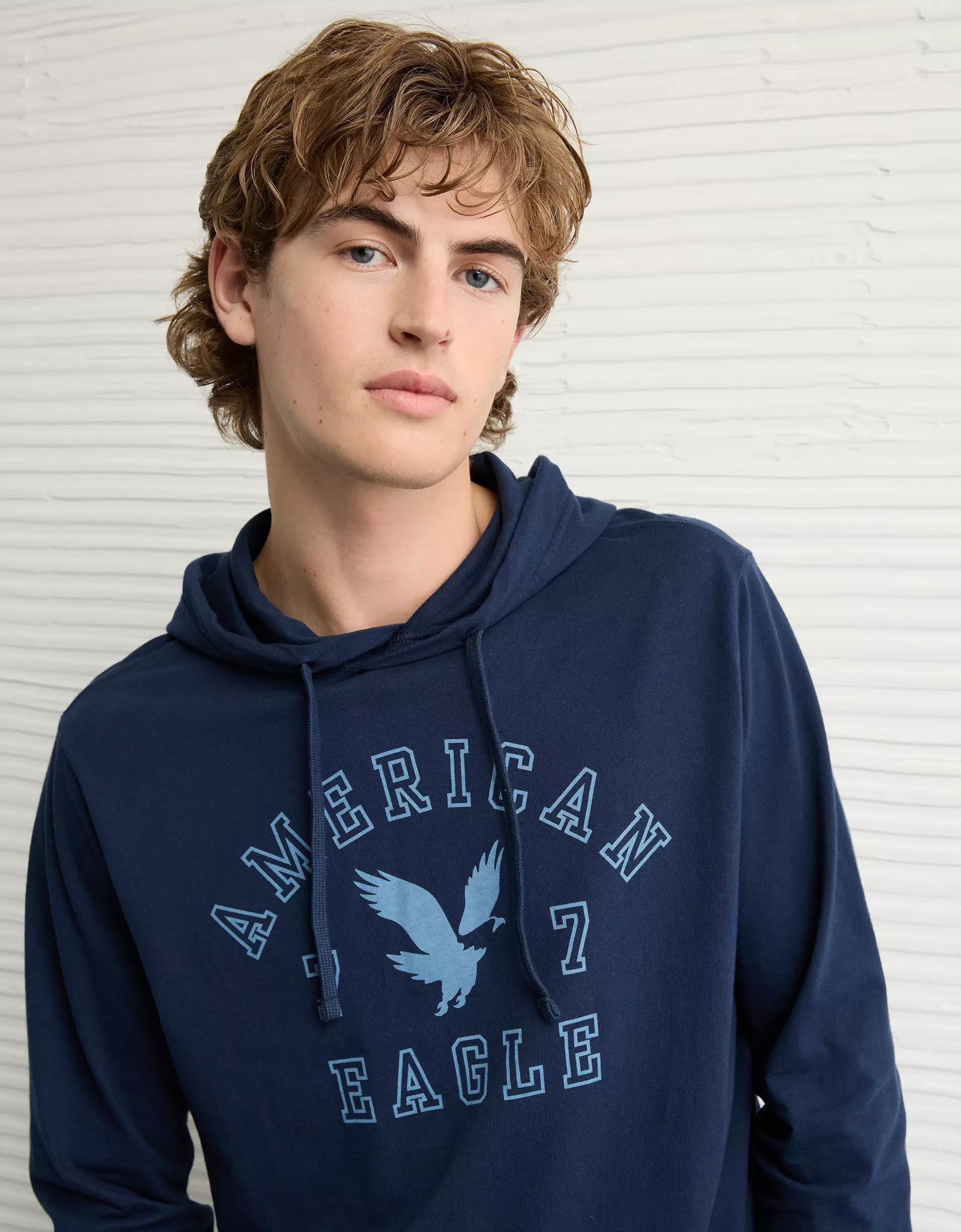 AE Icon Logo Graphic Hoodie T-Shirt Product Image