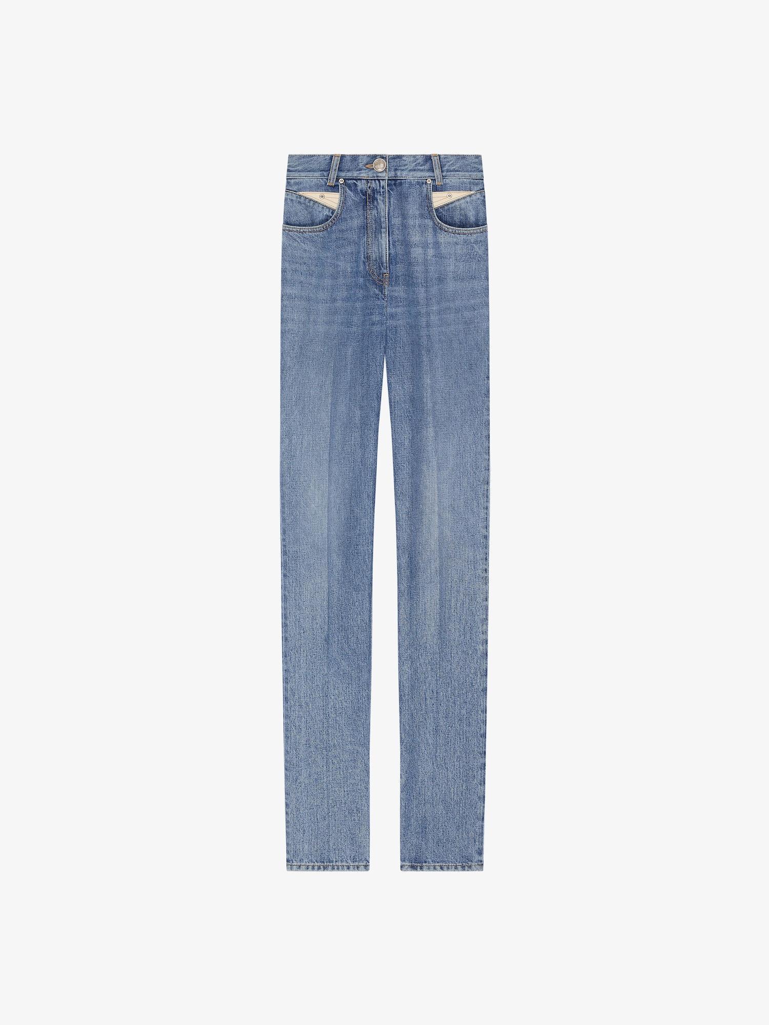 Slim fit jeans in denim with yoke Product Image