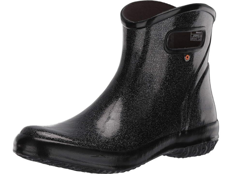 Bogs Women's Glitter Ankle Rain Boots, Size: 11, Black Product Image