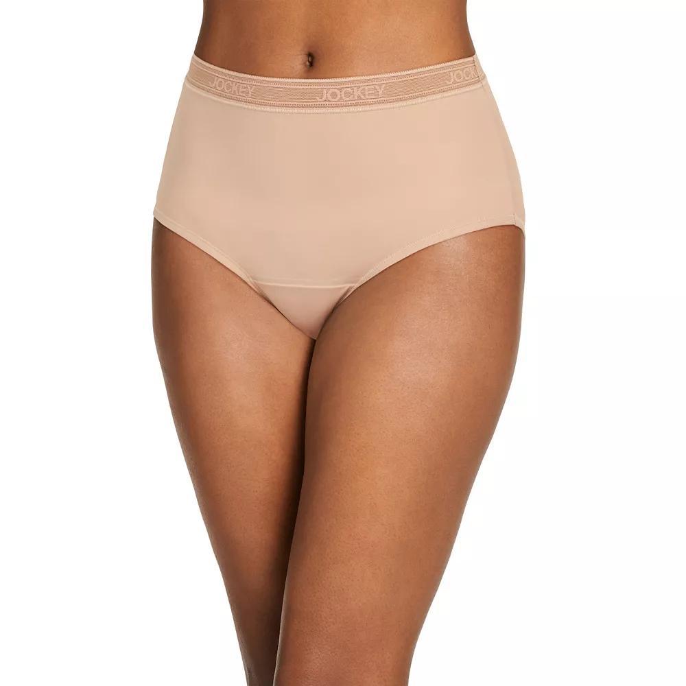 Womens Jockey Worry Free Microfiber Moderate Absorbency Brief Panty 2810 Product Image