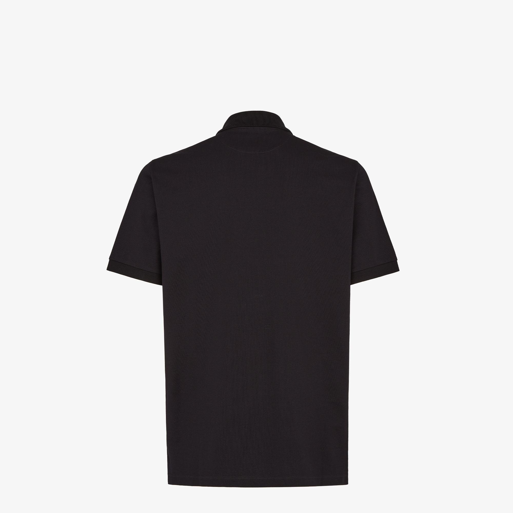 Polo shirtBlack cotton polo shirt Product Image