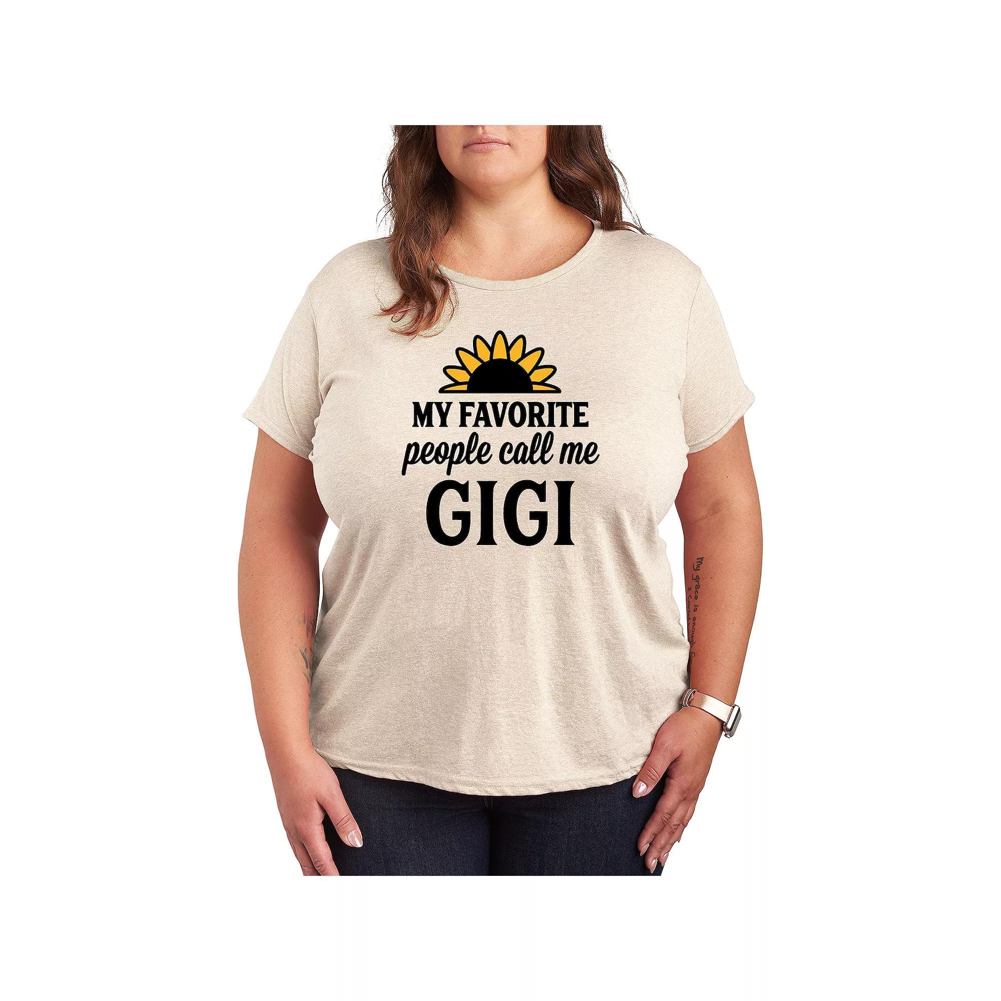 Plus Favorite People Gigi Graphic Tee, Womens Product Image