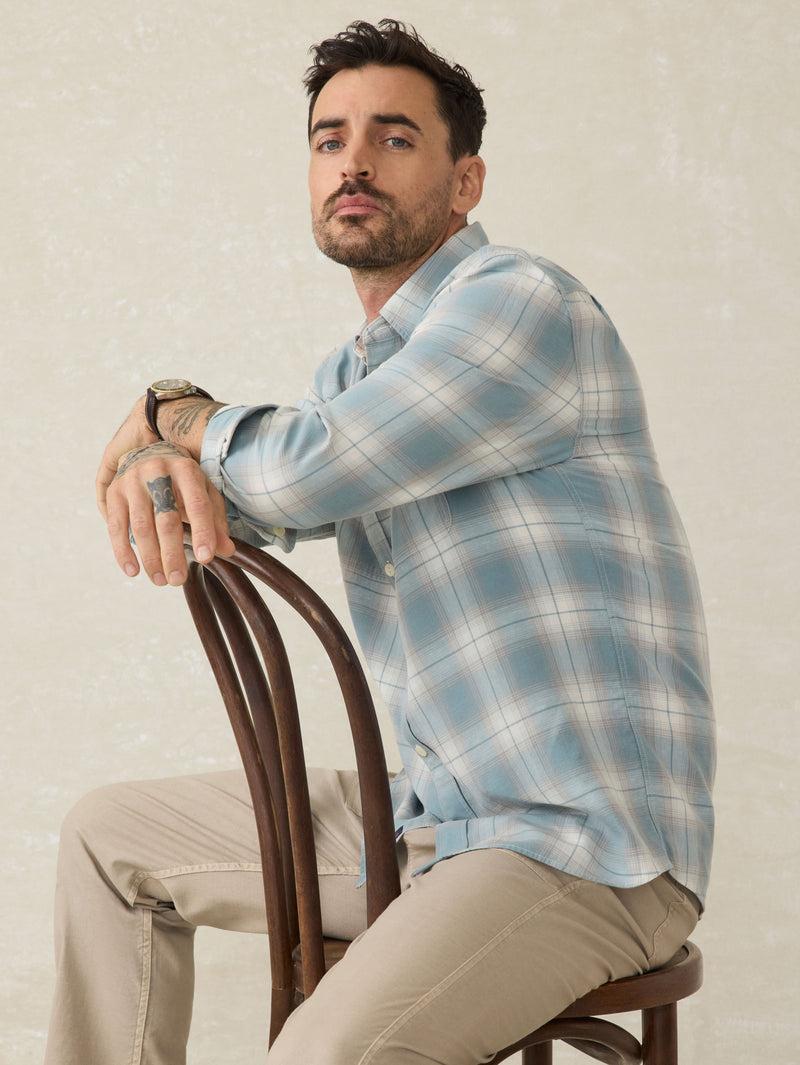 Tried & True Chambray Workshirt - Emerald Coast Plaid Product Image