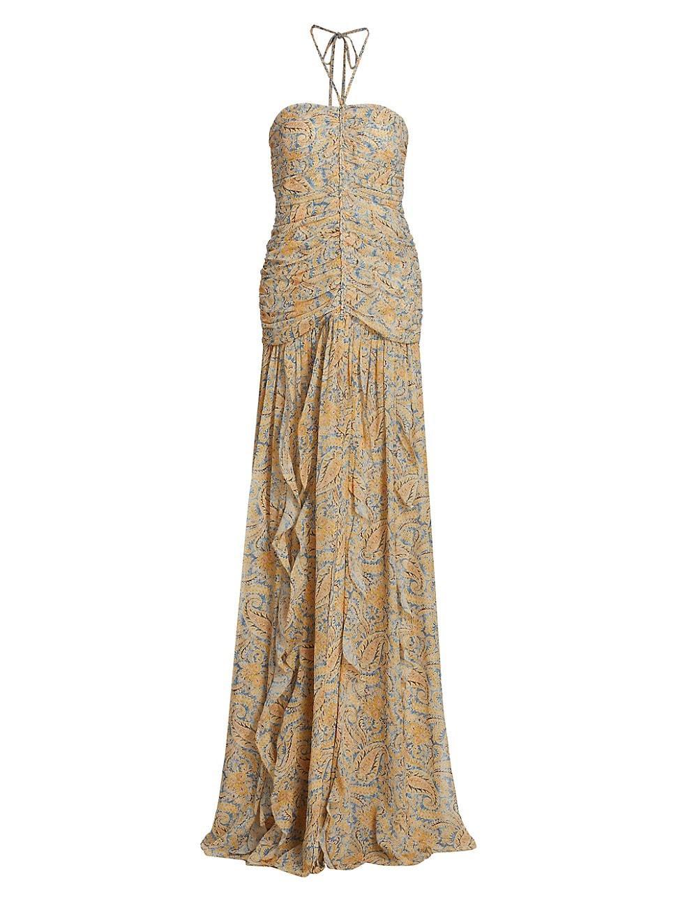 Lucine Halter Maxi Dress Product Image