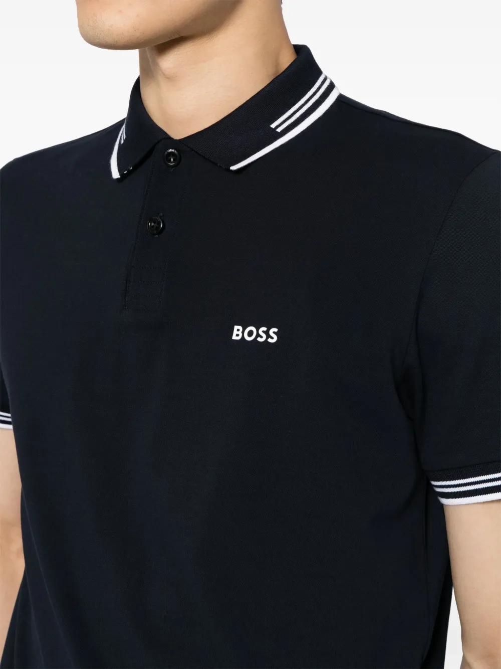 logo-print polo shirt Product Image