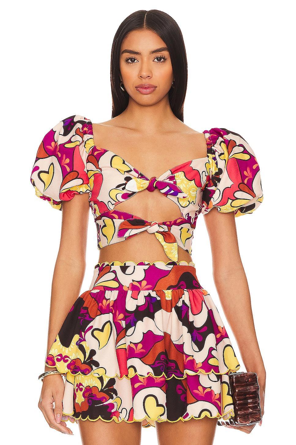 x REVOLVE Bailee Crop Top Agua Bendita Product Image