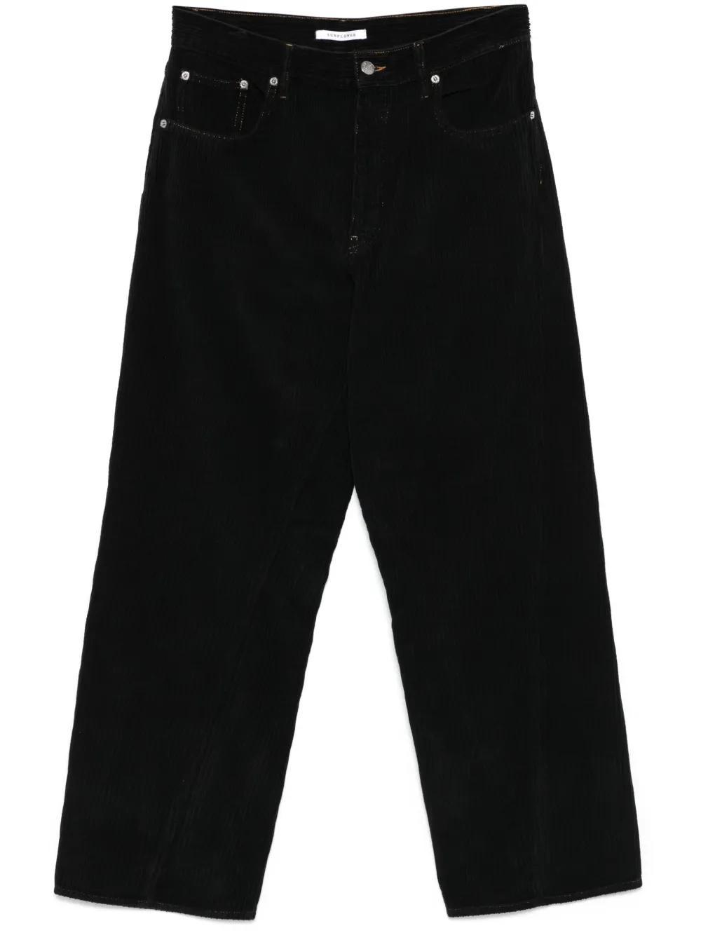 SUNFLOWER Corduroy Trousers In Black Product Image
