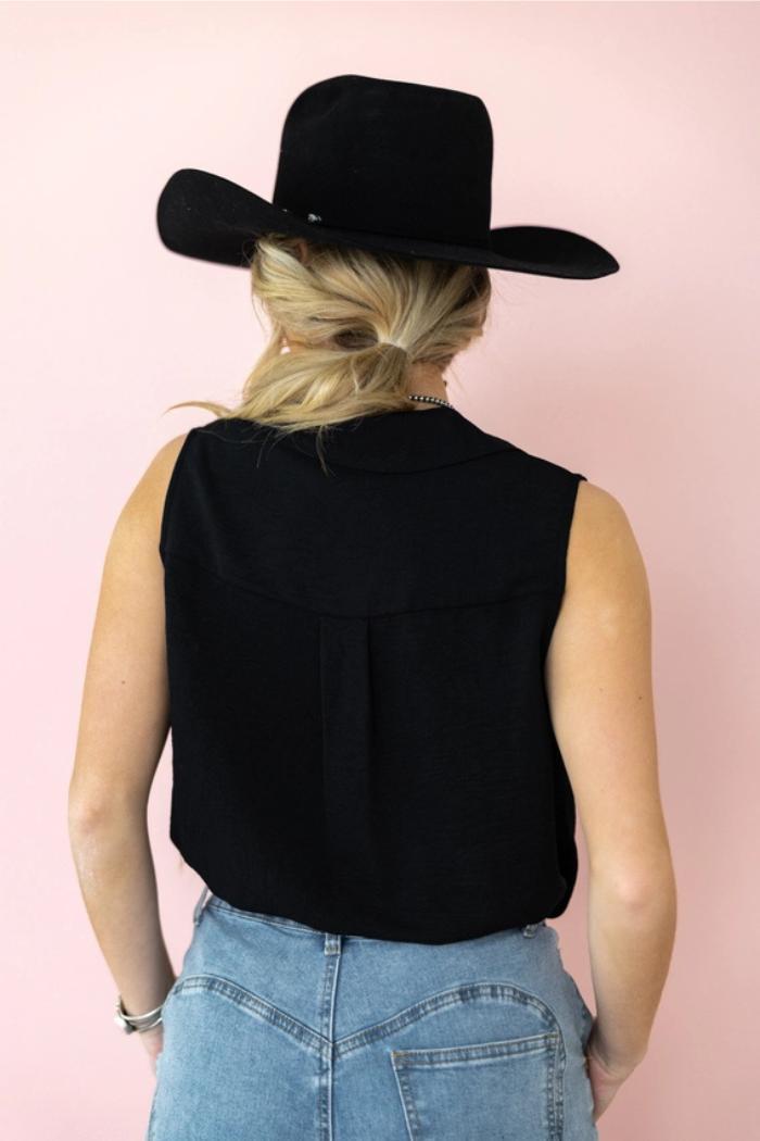 Button Down Woven Blouse Top Product Image