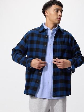 Mens Flannel Checked Shirt Large UNIQLO US Product Image