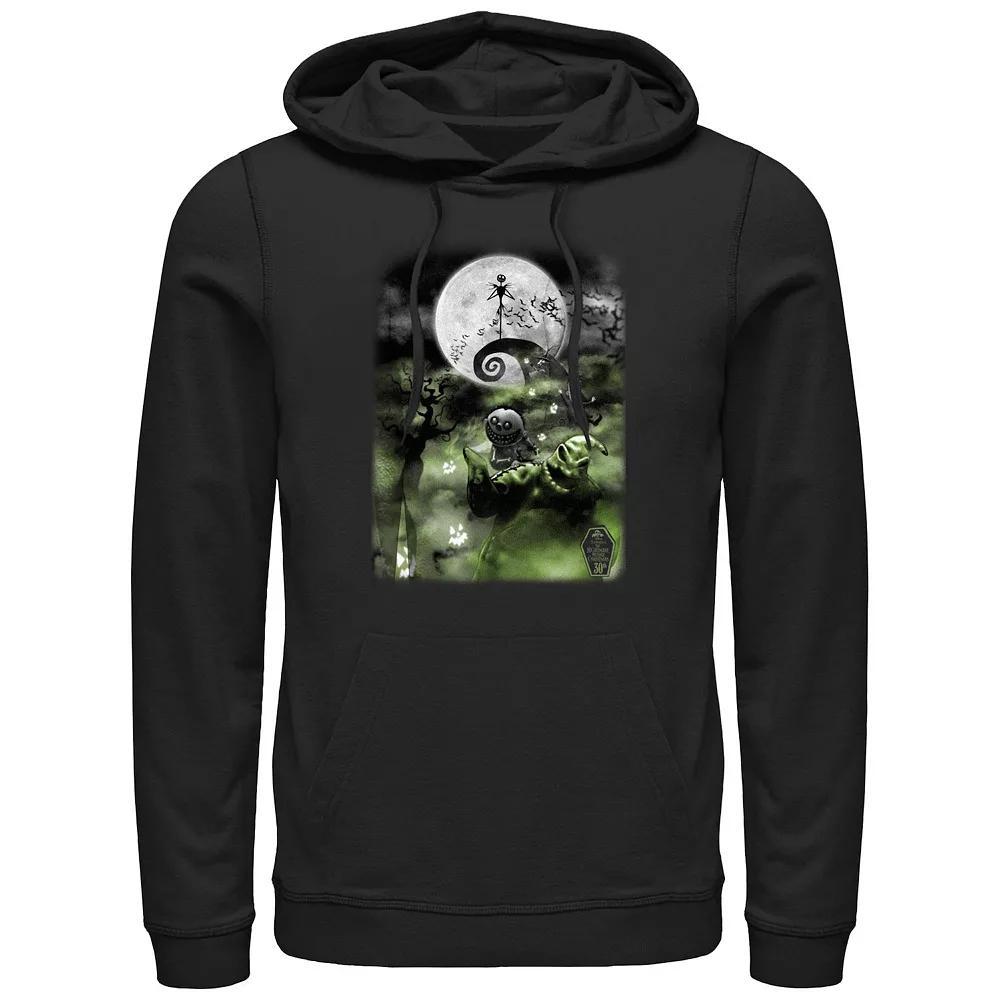 Disney's The Nightmare Before Christmas Scary Night Men's Graphic Hoodie, Size: XXL, Black Product Image