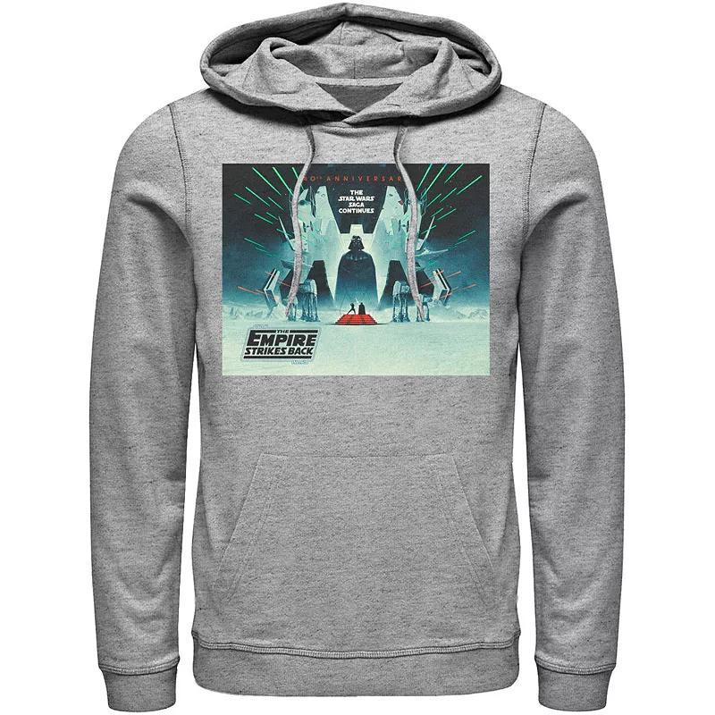 Men's Star Wars: The Empire Strikes Back 40th Anniversary Poster Graphic Hoodie, Size: XXL, Red Product Image