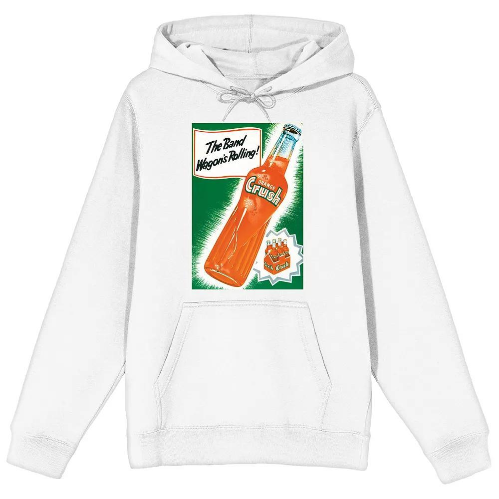 Men's Orange Crush The Band Hoodie, Size: Medium, White Product Image