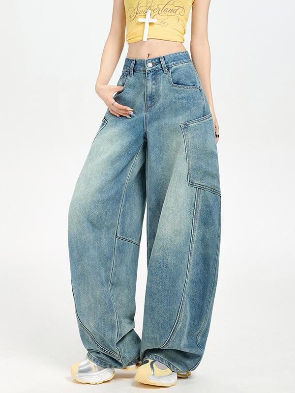 Vintage Silhouette Cargo Jeans Product Image