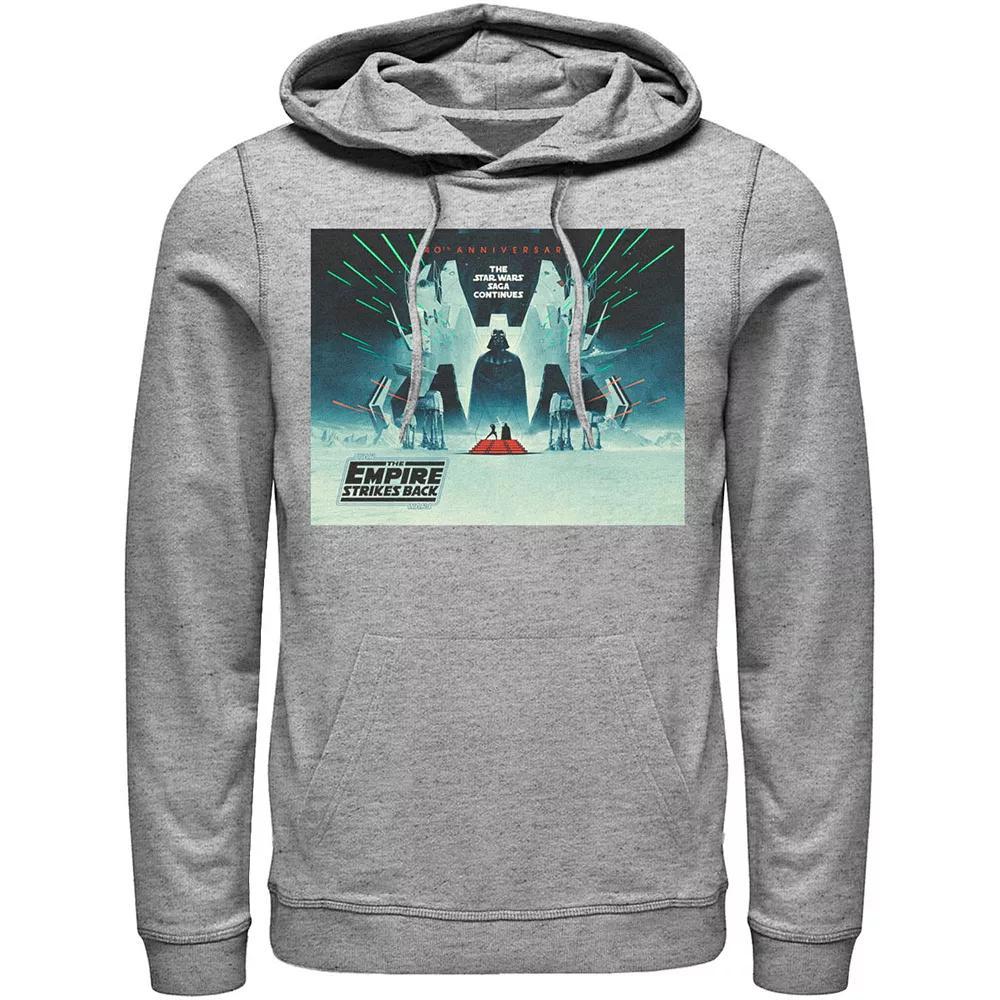 Men's Star Wars: The Empire Strikes Back 40th Anniversary Poster Graphic Hoodie, Size: XXL, Red Product Image