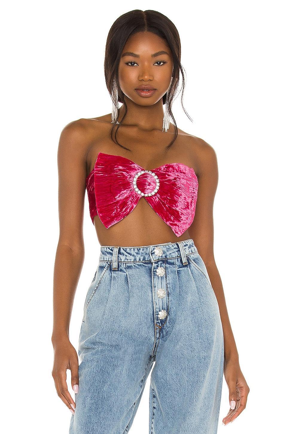 Lovers and Friends Kimora Top in Magenta Pink Product Image