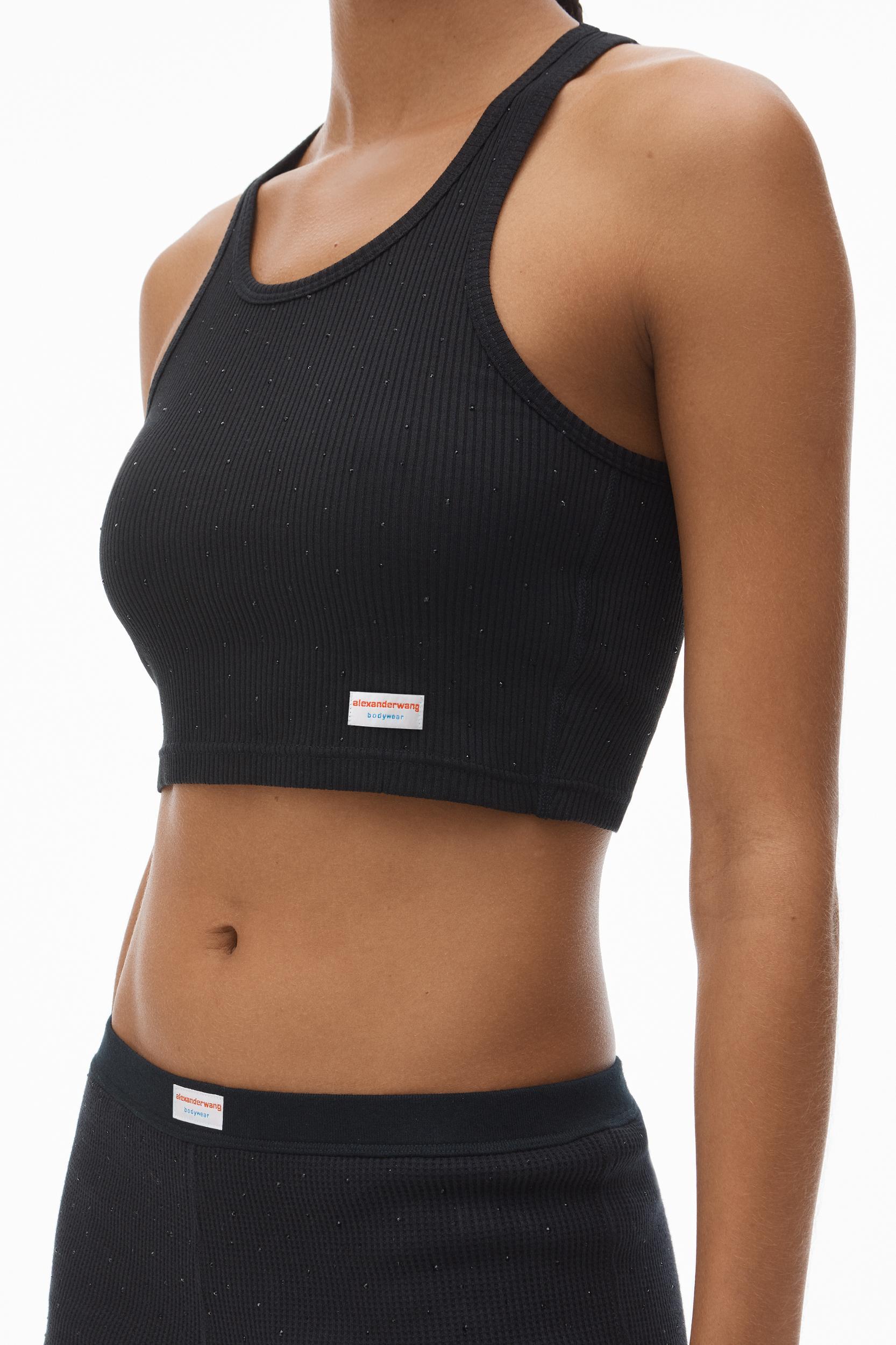 Crysal Hotfix Cami Dress In Waffle Knit Product Image