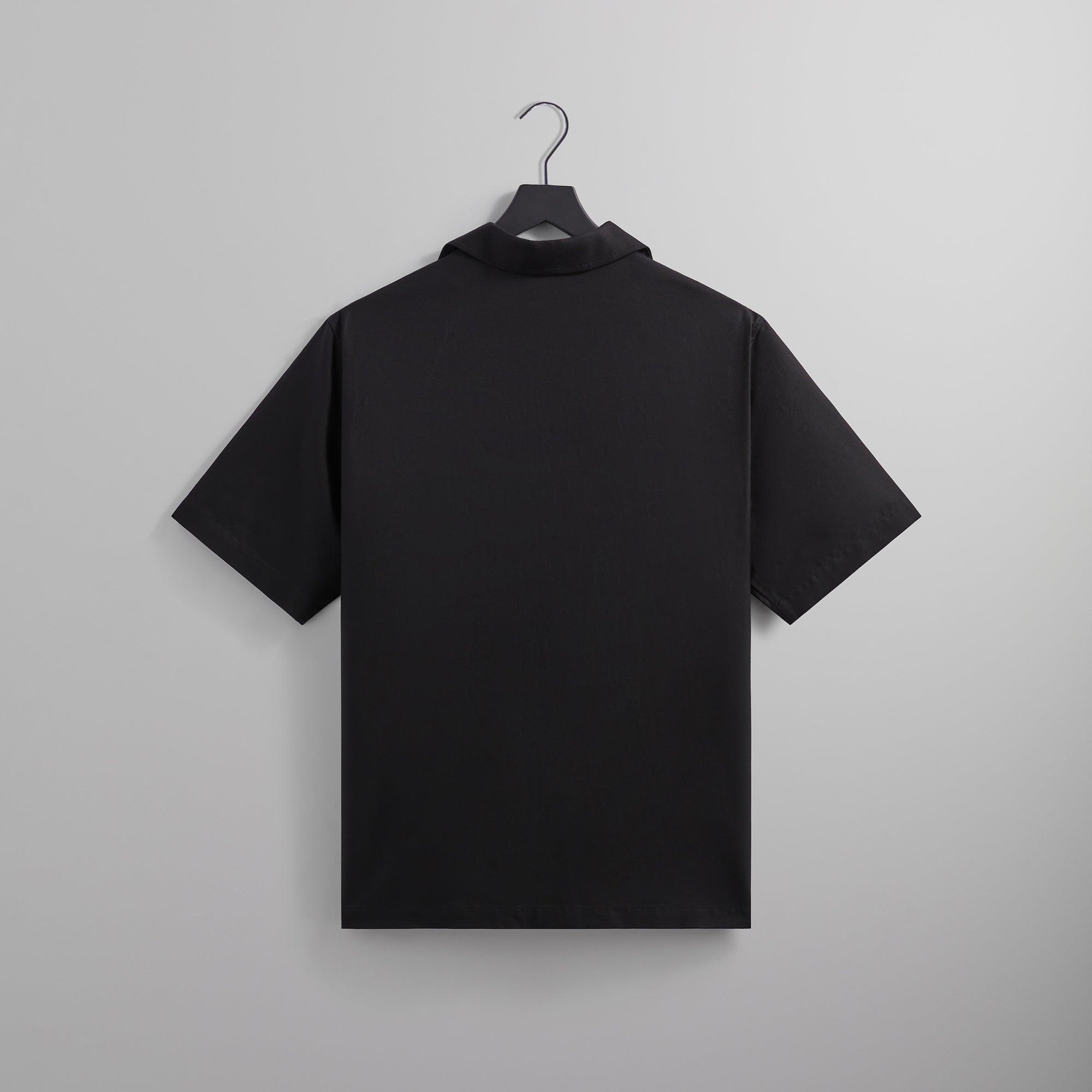 Kith Silk Cotton Thompson Camp Collar Shirt - Black Male Product Image
