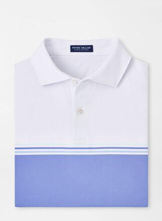 Peter Millar Mens Holland Performance Jersey Polo | Color: White | Size: S Product Image