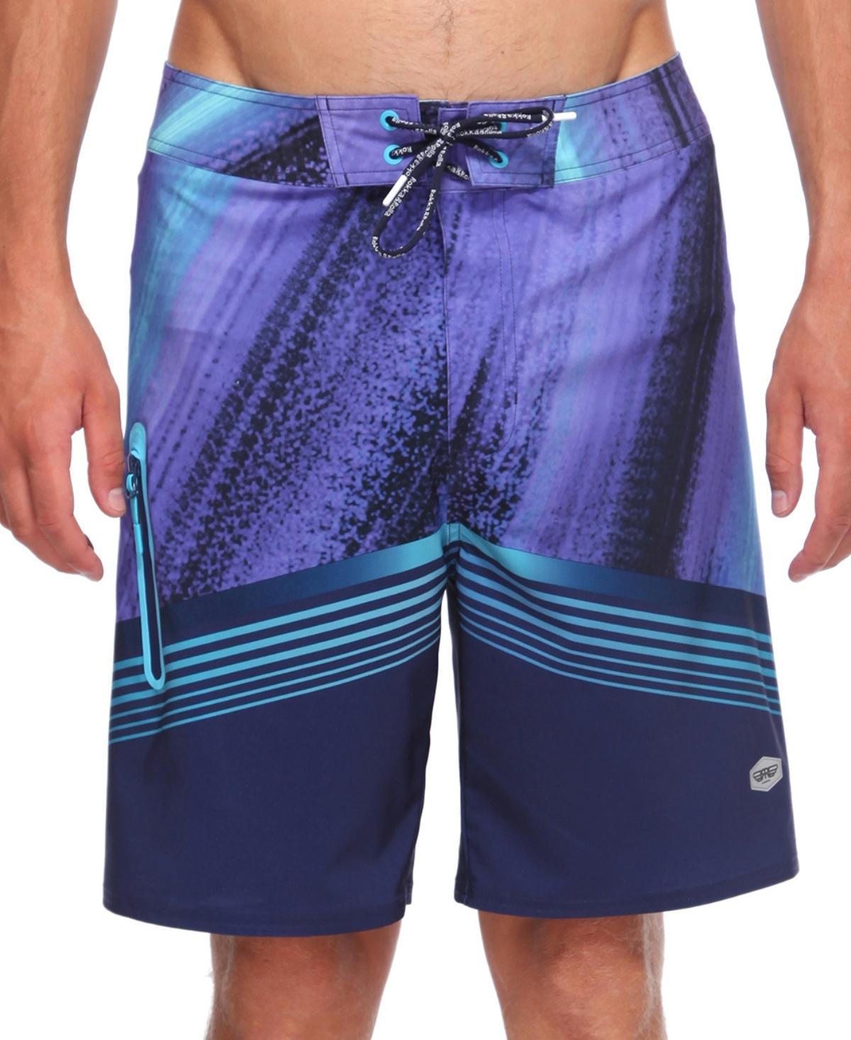 Men's Rokka&Rolla 9" Board Shorts, Size: 45, Blue Product Image