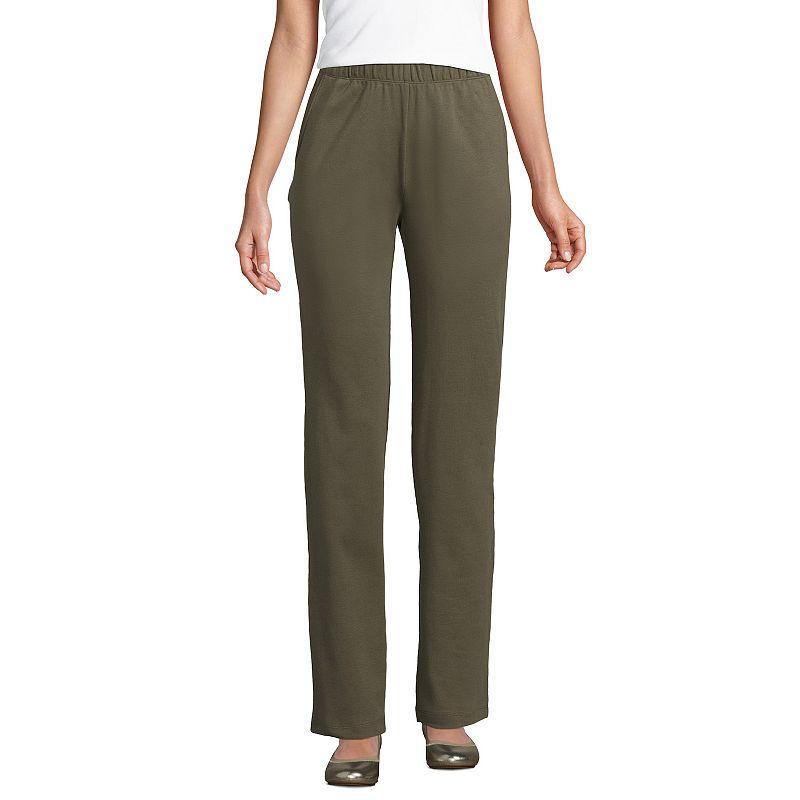 Women's Lands' End Sport Knit High Waist Pants, Size: XL, Red Desert Product Image
