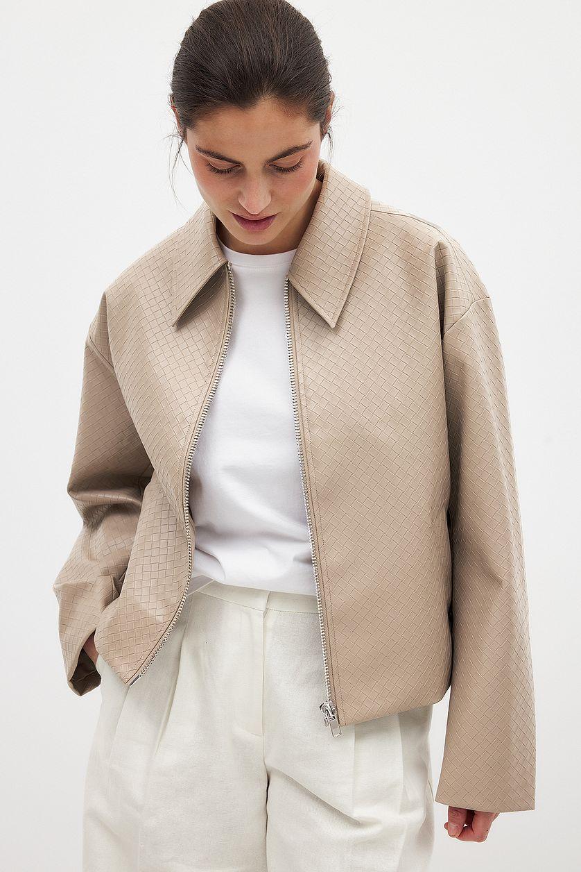 Braided Pu Jacket Product Image