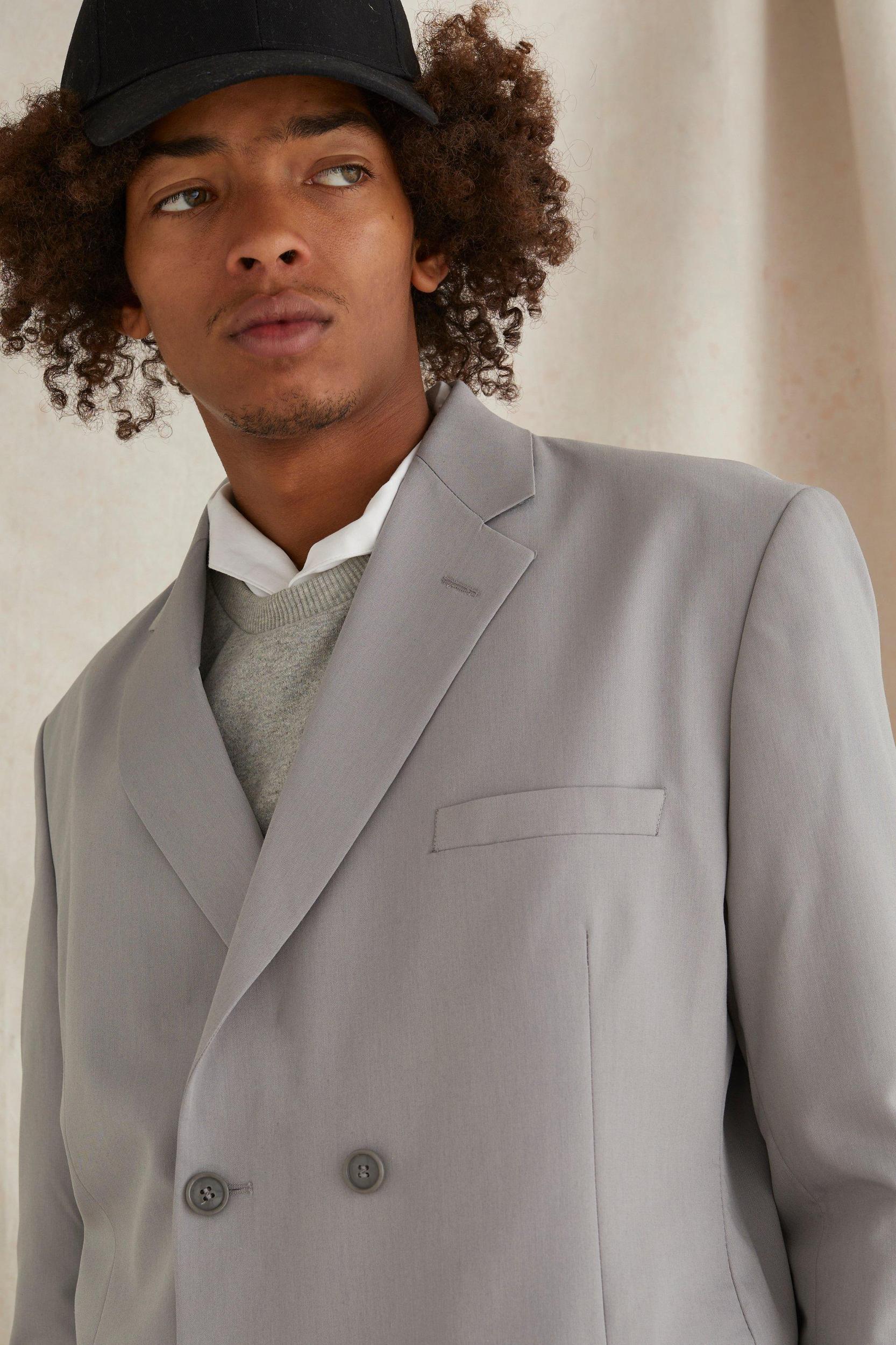 Double Breasted Oversized Blazer | boohooMAN USA Product Image