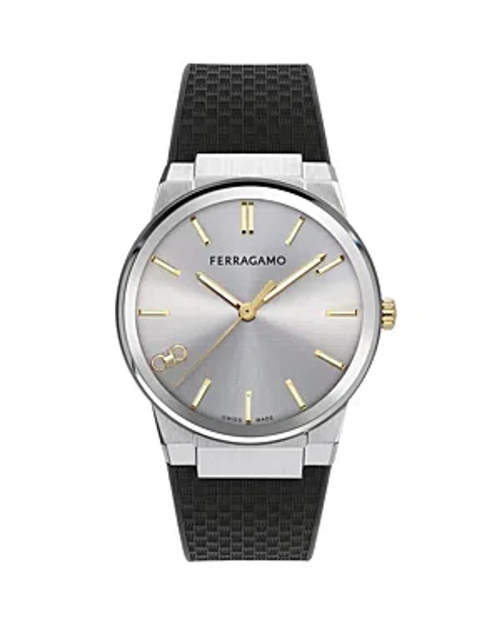 FERRAGAMO Men's Vega Chrono Stainless Steel Bracelet Watch/42mm In Black Product Image