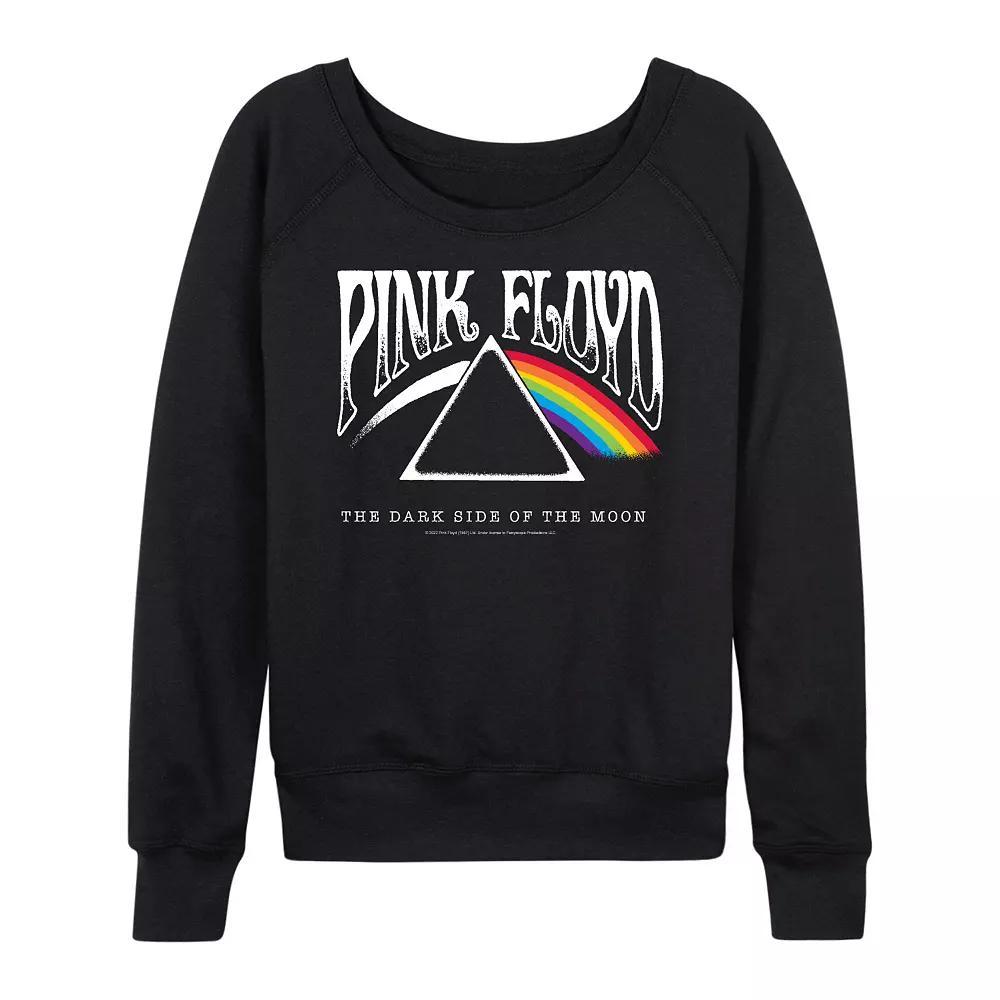 Womens Pink Floyd Dark Side Of The Moon French Terry Long Sleeve Tee Product Image