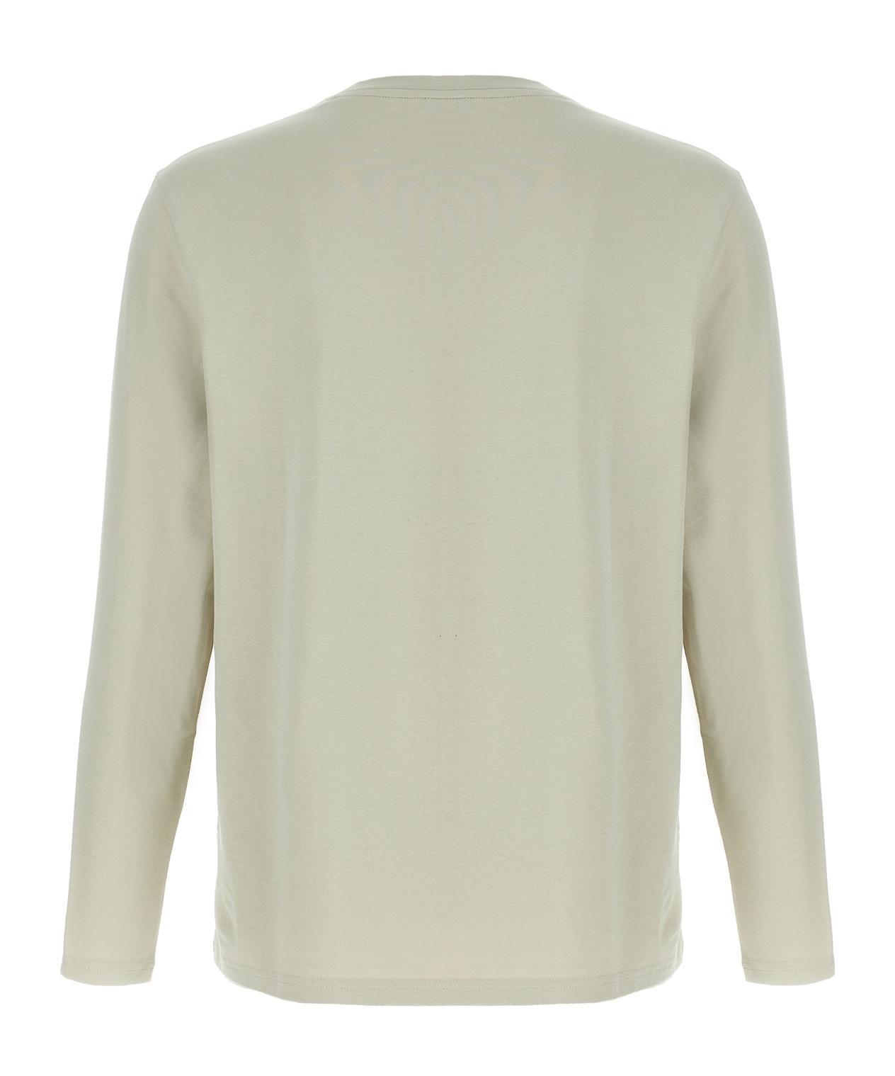 HUGO BOSS Boss  Contrast Logo Long Sleeved T-shirt In Nude Product Image