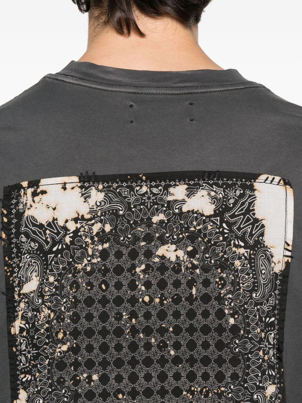 embroidered cotton T-shirt Product Image