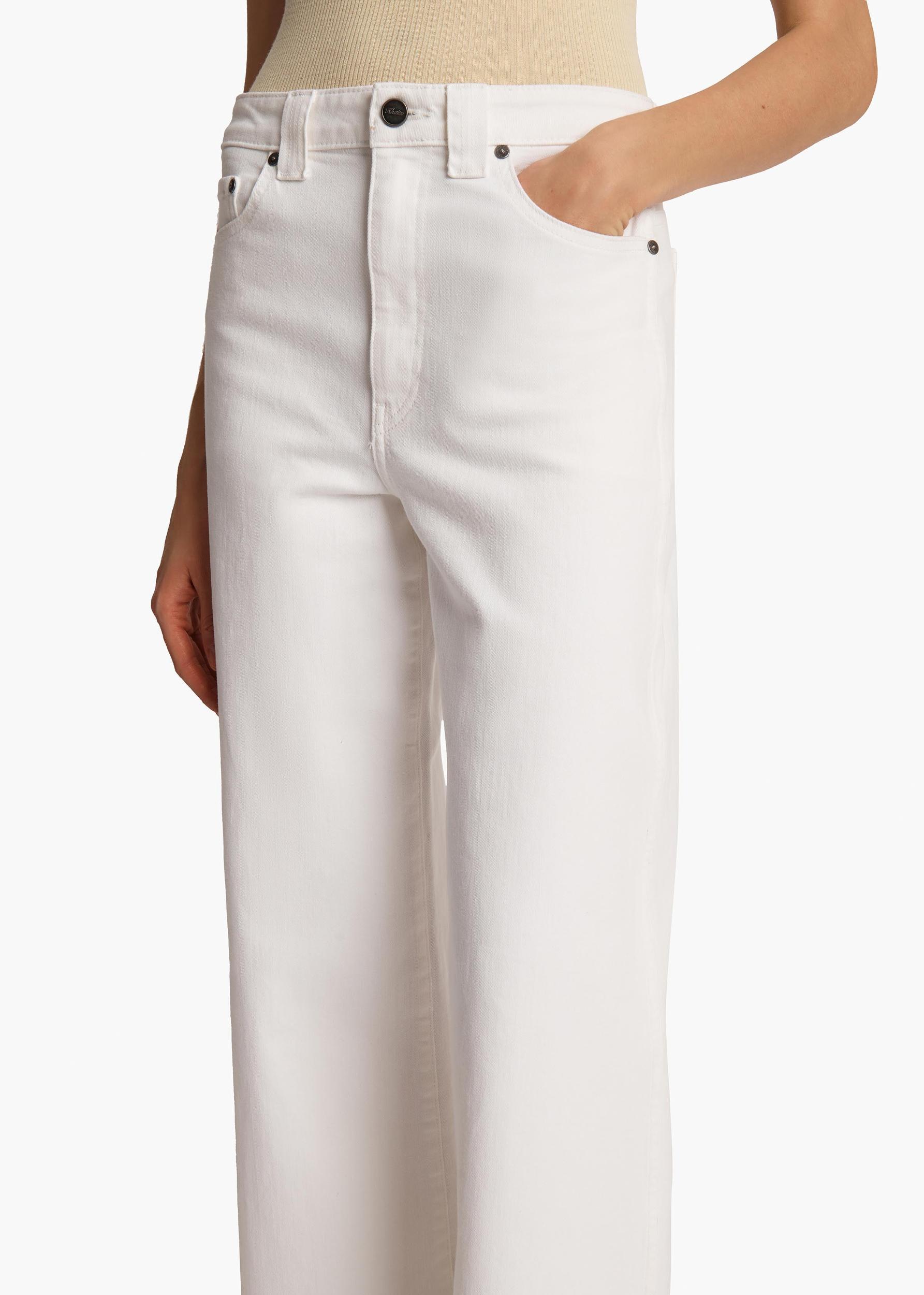 Dane Stretch Jean in White Product Image