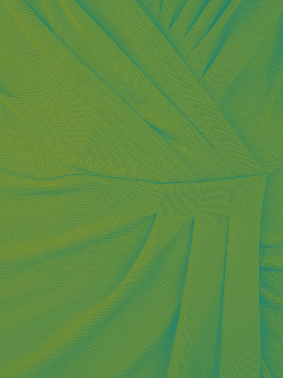 ALBERTA FERRETTI Wrap Midi Dress In Green Product Image