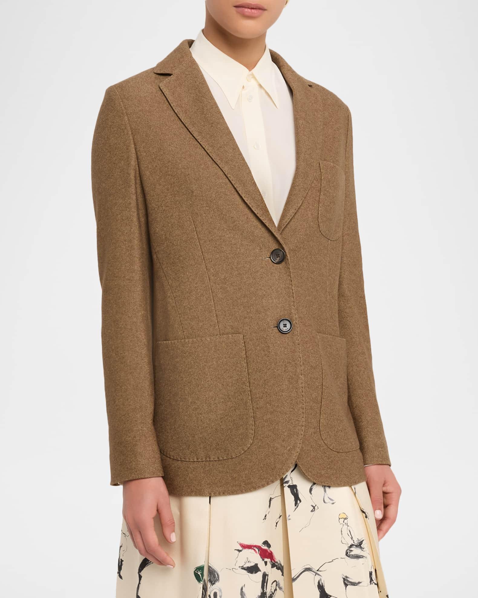 Single-Breasted Cashmere Jacket Product Image