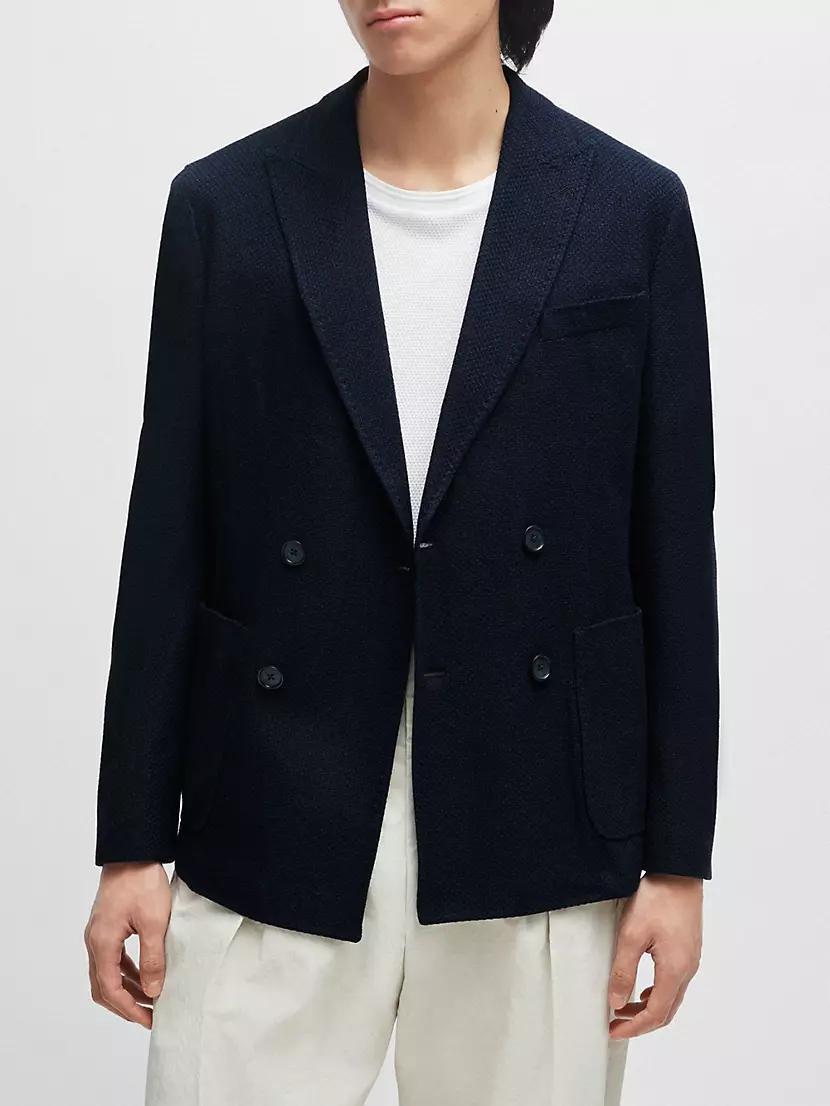 Slim-Fit Jacket in Cotton Product Image