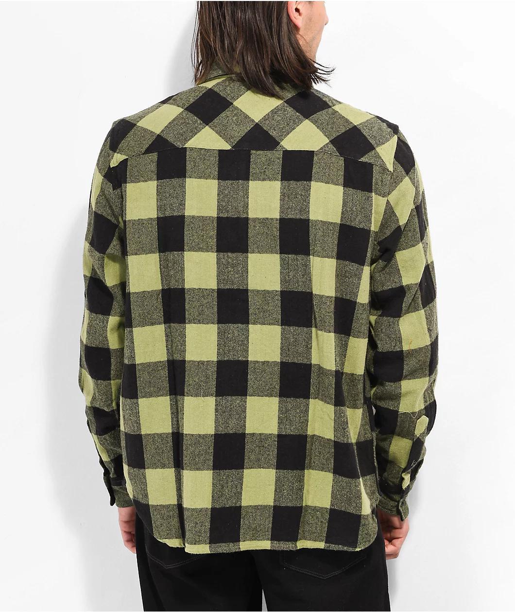 Primitive Buffalo Black & Green Flannel Shirt Product Image