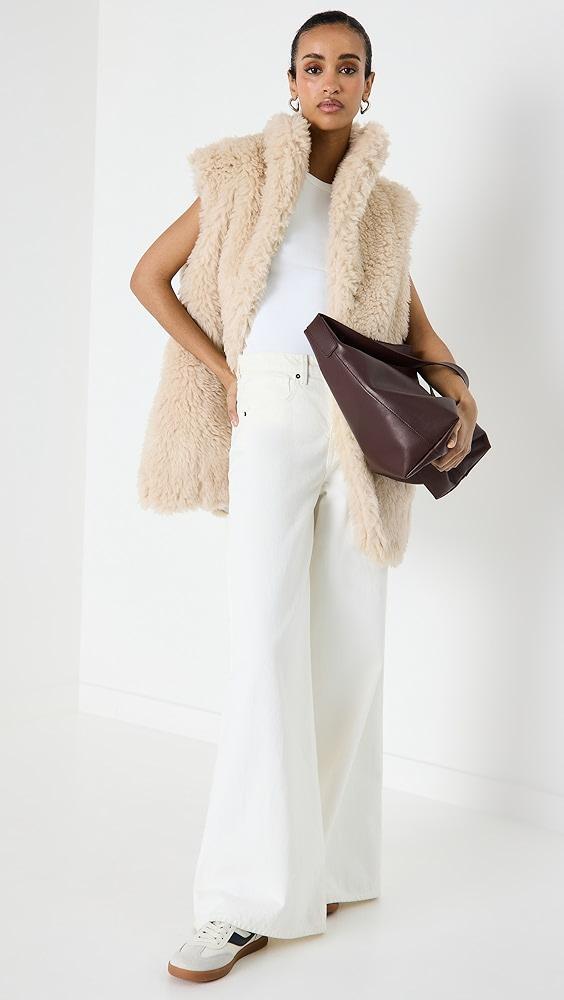 Madewell The Essential Bucket Tote in Leather Chocolate Raisin Leather One Size Product Image