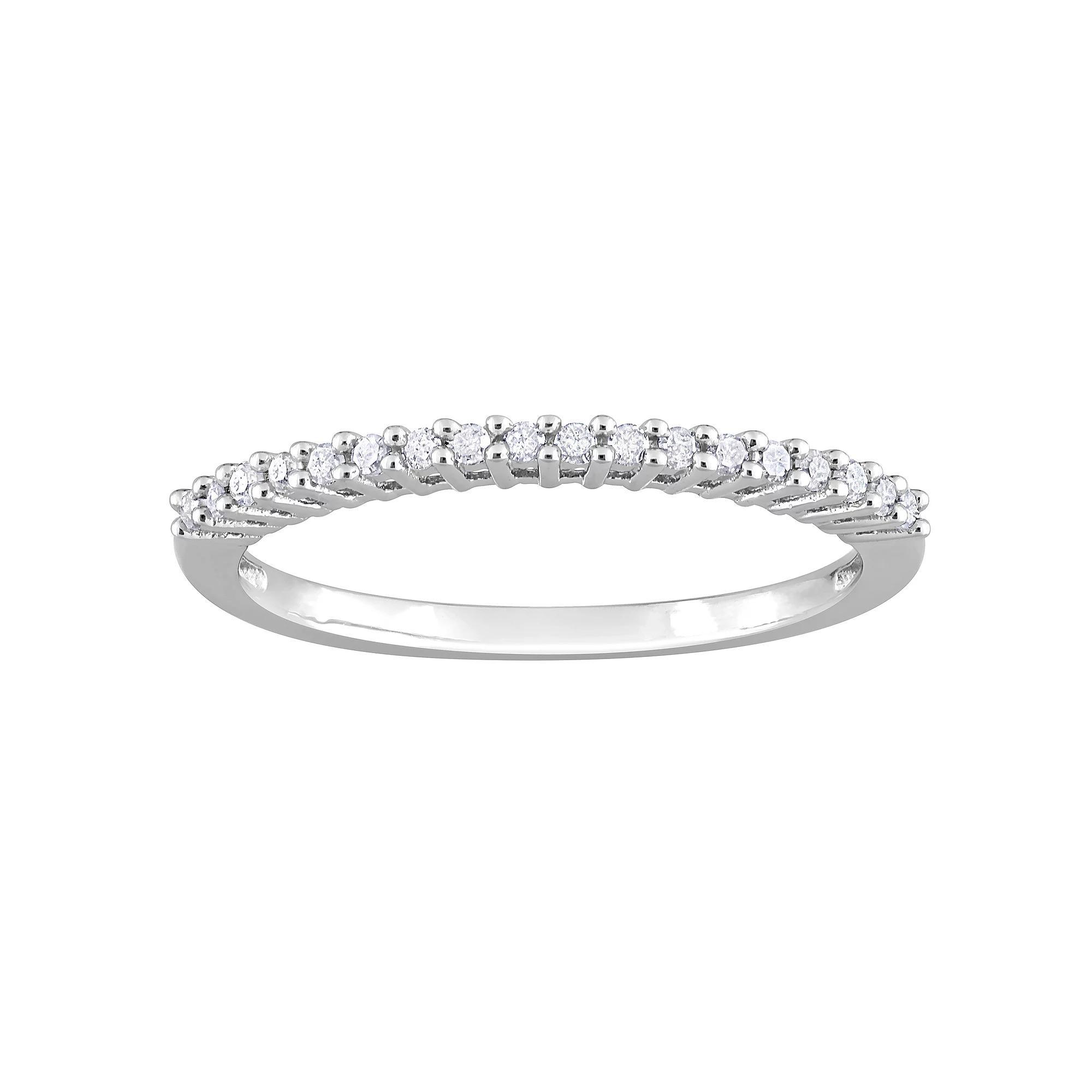 Stella Grace Sterling Silver 1/5 Carat T.W. Diamond Anniversary Band, Womens Product Image