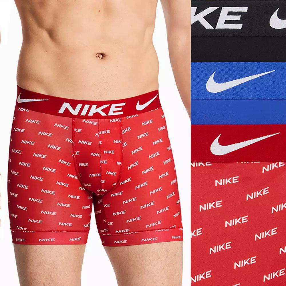 Men's Nike Dri-FIT Essential 3-pack Microfiber Boxer Briefs, Size: XL, Pink Product Image